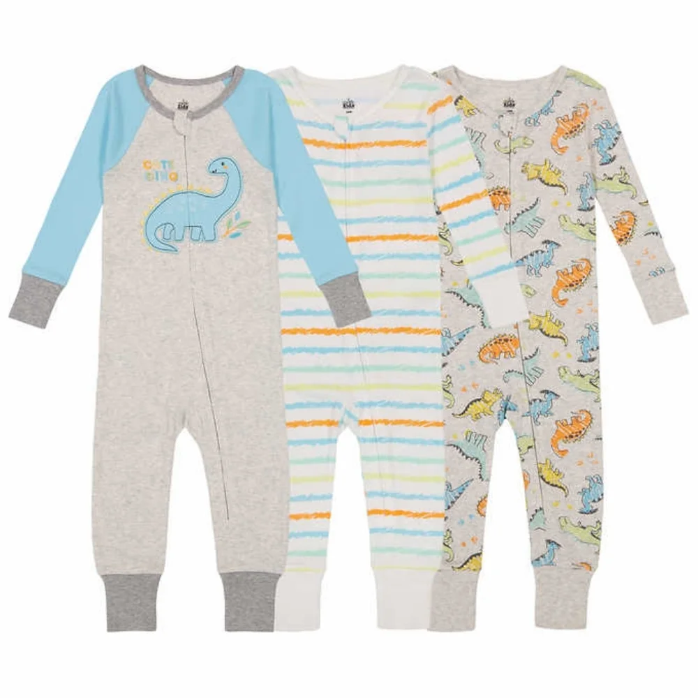 Kids Headquarters Kids' 3-pack Cotton Sleeper